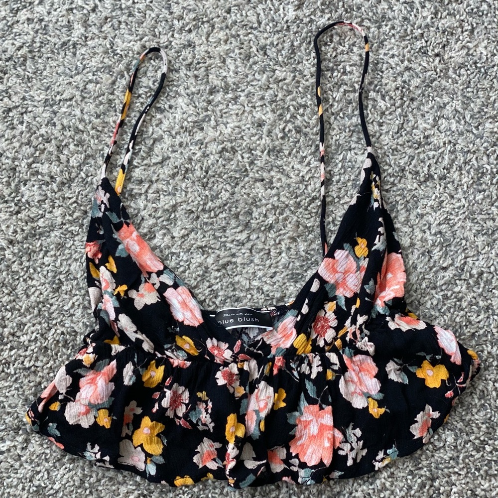 Floral crop top